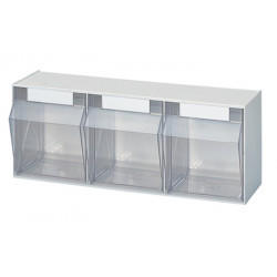 Klarsichtmagazin H242xB600xT203mm 3 x E Ku.weiß LOCKWEILER Klarsichtmagazin H242xB600xT203mm 3 x E Ku.weiß LOCKWEILER
