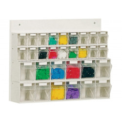 Klarsichtmagazin H410xB600xT108mm 18 x A,12 x B Ku.weiß LOCKWEILER Klarsichtmagazin H410xB600xT108mm 18 x A,12 x B Ku.weiß LOCKWEILER