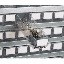 Steckregal H2000xB1000xT400mm Grundregal 16 Stahlböden 90 x 3,30 x 4 transp. Steckregal H2000xB1000xT400mm Grundregal 16 Stahlböden 90 x 3,30 x 4 transp.