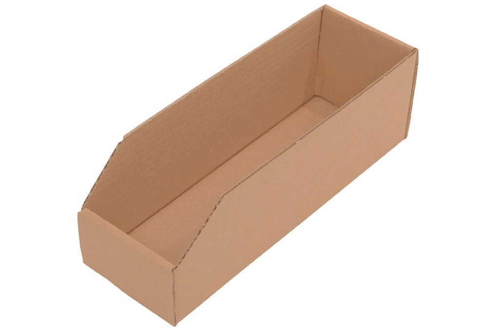 Regalkasten L300xB100xH100mm braun 1 wellige Pappe Regalkasten L300xB100xH100mm braun 1 wellige Pappe