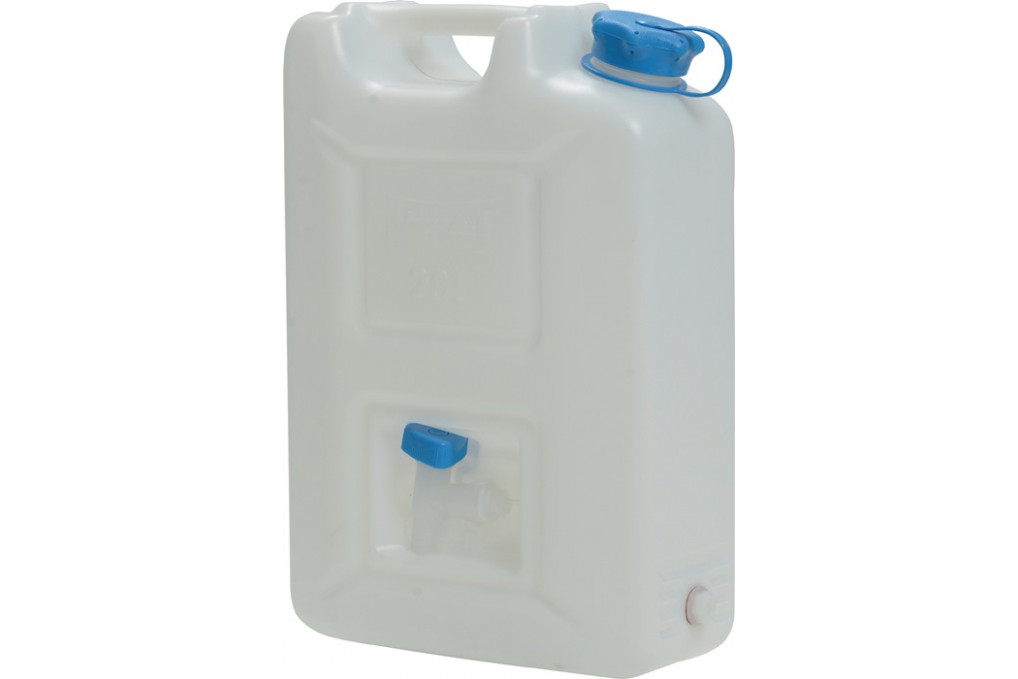 Wasserkanister 22l HD PE stapelbar,m.Auslaufhahn H495xB350xT165mm HÜNERSDORFF Wasserkanister 22l HD PE stapelbar,m.Auslaufhahn H495xB350xT165mm HÜNERSDORFF