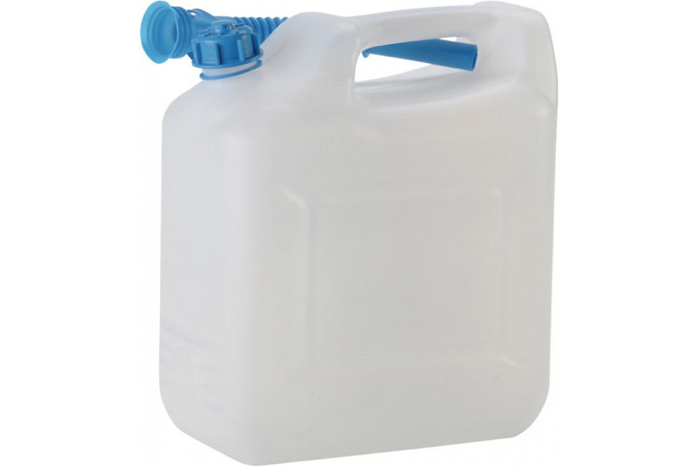 Wasserkanister 12l HD PE m.Auslaufrohr H331xB290xT160mm HÜNERSDORFF Wasserkanister 12l HD PE m.Auslaufrohr H331xB290xT160mm HÜNERSDORFF