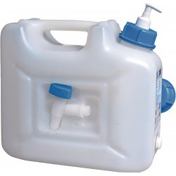 Wasserkanister 12l HDPE m.Ablasshahn Pumpspender H310x165xT350mm HÜNERSDORFF Wasserkanister 12l HDPE m.Ablasshahn Pumpspender H310x165xT350mm HÜNERSDORFF
