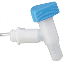 Auslaufhahn HD PE 19mm Breitgewinde D 22mm lebensmittelbeständig HÜNERSDORFF Auslaufhahn HD PE 19mm Breitgewinde D 22mm lebensmittelbeständig HÜNERSDORFF