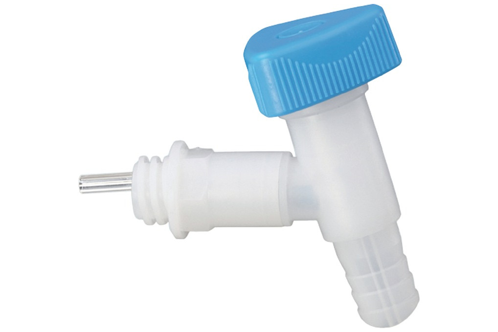 Auslaufhahn HD PE 19mm Breitgewinde D 22mm lebensmittelbeständig HÜNERSDORFF Auslaufhahn HD PE 19mm Breitgewinde D 22mm lebensmittelbeständig HÜNERSDORFF
