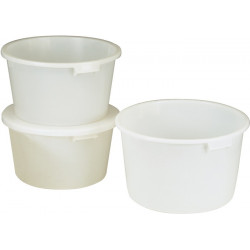 Bottich 85l HD Polyethylen weiß m.Griffmulden D.628mm H.385mm CRAEMER Bottich 85l HD Polyethylen weiß m.Griffmulden D.628mm H.385mm CRAEMER