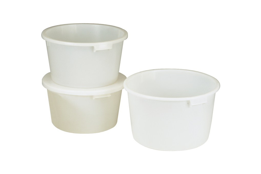 Bottich 85l HD Polyethylen weiß m.Griffmulden D.628mm H.385mm CRAEMER Bottich 85l HD Polyethylen weiß m.Griffmulden D.628mm H.385mm CRAEMER