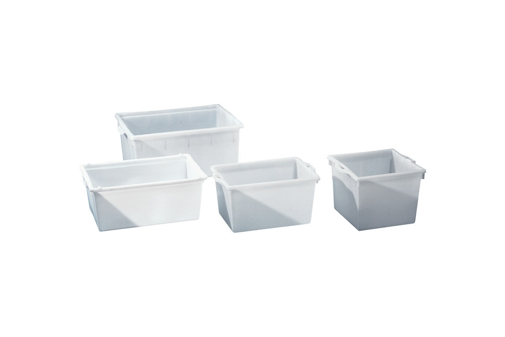 Kunststoffbehälter eck.80l PE natur L770xB500xH310mm konische Form GRAF Kunststoffbehälter eck.80l PE natur L770xB500xH310mm konische Form GRAF