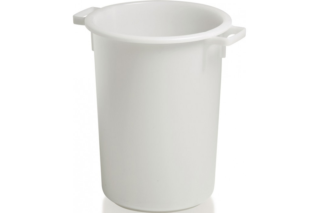 Kunststoffbehälter rd.50l HD PE weiß D420xH540mm m.Außengriff CRAEMER Kunststoffbehälter rd.50l HD PE weiß D420xH540mm m.Außengriff CRAEMER