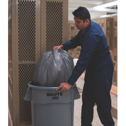 Mehrzwecktonne weiß 38l PE Außen Ø400xH435mm RUBBERMAID Mehrzwecktonne weiß 38l PE Außen Ø400xH435mm RUBBERMAID