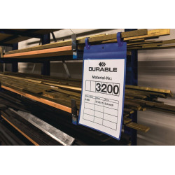 Dokumententasche B297xH210mm DINA4 quer m.2Laschen dunkelblau Pak.a 50St.DURABLE Dokumententasche B297xH210mm DINA4 quer m.2Laschen dunkelblau Pak.a 50St.DURABLE