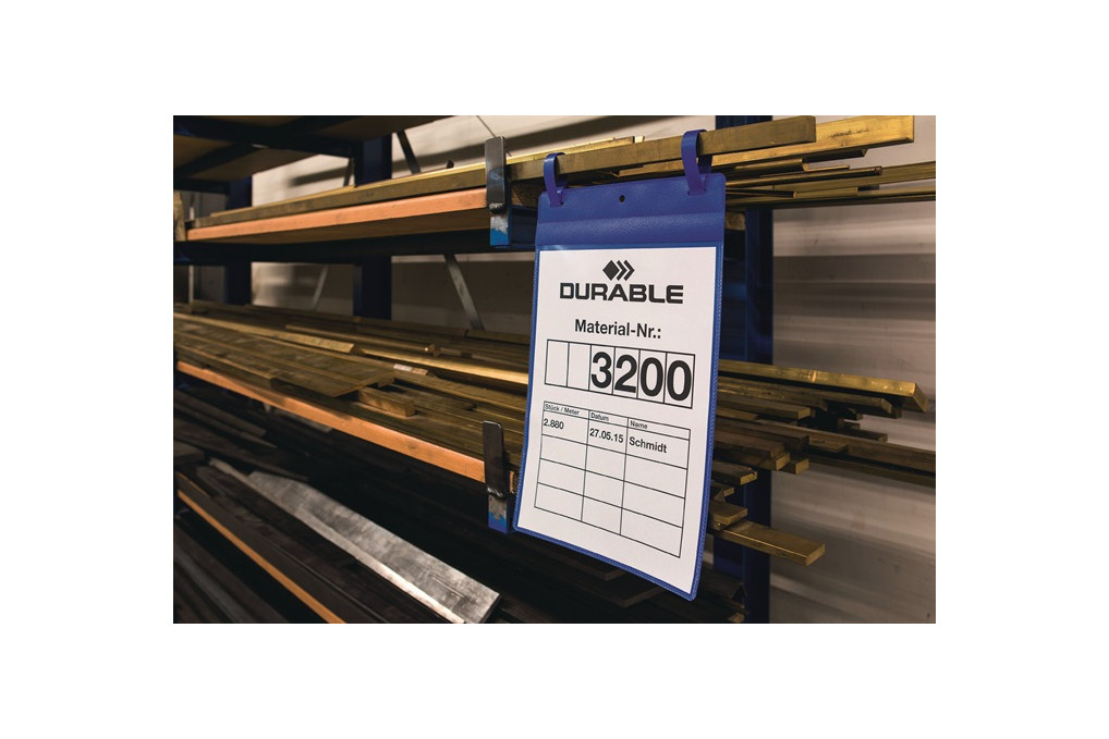 Dokumententasche B297xH210mm DINA4 quer m.2Laschen dunkelblau Pak.a 50St.DURABLE Dokumententasche B297xH210mm DINA4 quer m.2Laschen dunkelblau Pak.a 50St.DURABLE