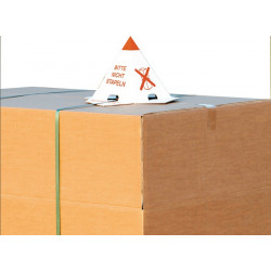 Palettenhütchen 1.25 Wellpappe L205xB205xH235mm einwellig 1 farbig rot Palettenhütchen 1.25 Wellpappe L205xB205xH235mm einwellig 1 farbig rot