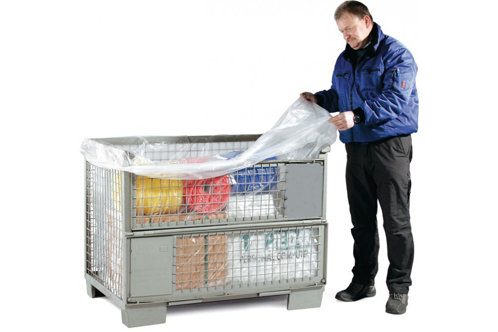 Seitenfaltensack HD PE naturtrüb 25 µm B1300 950xL1850mm Seitenfaltensack HD PE naturtrüb 25 µm B1300 950xL1850mm