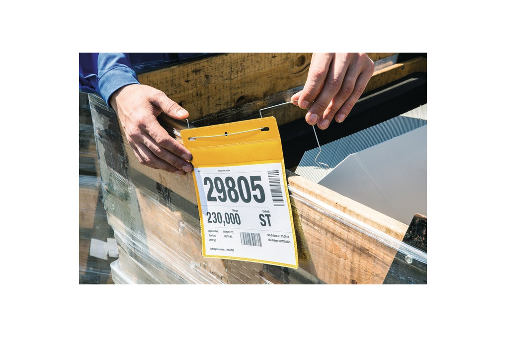 Dokumententasche B210xH148mm DIN A5 quer m.flex.Drahtbügel Pak.a 50 St. Dokumententasche B210xH148mm DIN A5 quer m.flex.Drahtbügel Pak.a 50 St.