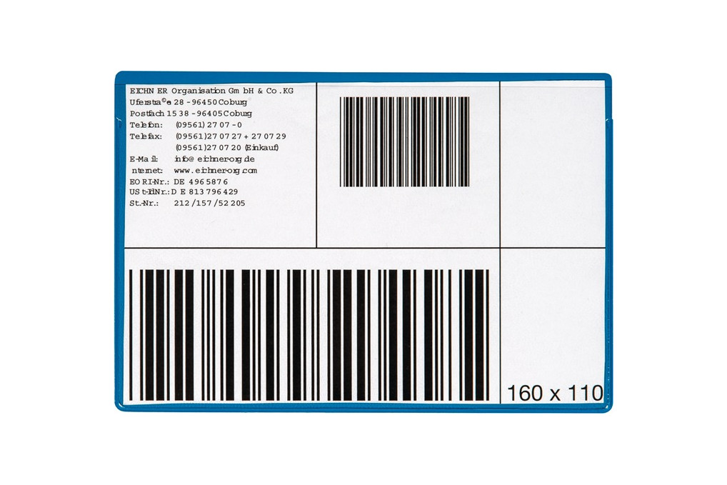 Etikettentasche B160xH110mm magn.10St. Pack EICHNER