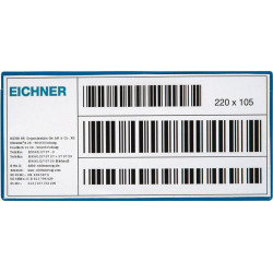 Etikettentasche B220xH105mm magn.10St. Pack EICHNER Etikettentasche B220xH105mm magn.10St. Pack EICHNER