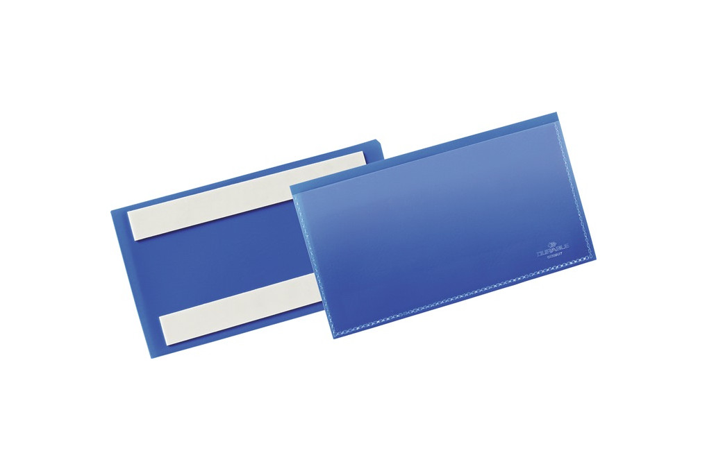 Etikettentasche B150xH67mm blau selbstkl.50St. Pack DURABLE Etikettentasche B150xH67mm blau selbstkl.50St. Pack DURABLE