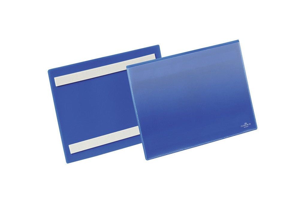 Etikettentasche B210xH148mm blau selbstkl.50St. Pack DURABLE