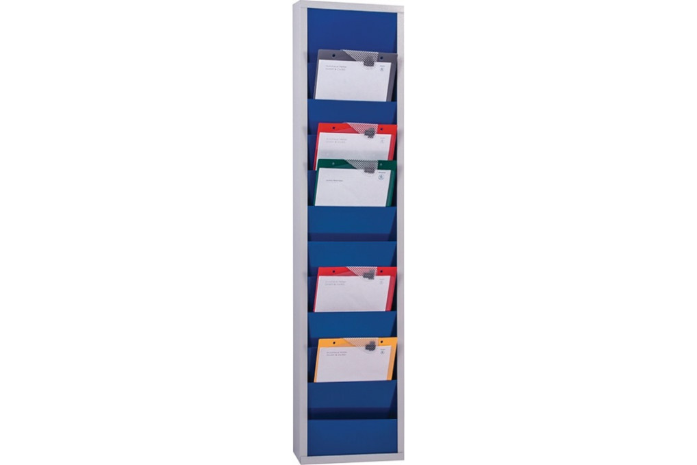 Werkstattplaner H1278xB315xT74mm ultramarinblau 1 reihig Werkstattplaner H1278xB315xT74mm ultramarinblau 1 reihig