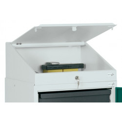 Pultaufsatz H272 91xB500xT500mm lichtgrau STUMPF Pultaufsatz H272 91xB500xT500mm lichtgrau STUMPF