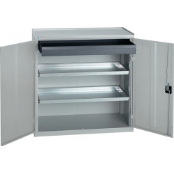 Werkzeug Beistellschrank H1000xB1000xT500mm 1Schubl.,2Bd.lichtgrau lichtgrau Werkzeug Beistellschrank H1000xB1000xT500mm 1Schubl.,2Bd.lichtgrau lichtgrau