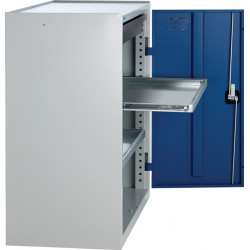 Werkzeug Beistellschrank H1000xB1000xT500mm 1Schubl.,2Bd.lichtgrau enzianblau Werkzeug Beistellschrank H1000xB1000xT500mm 1Schubl.,2Bd.lichtgrau enzianblau