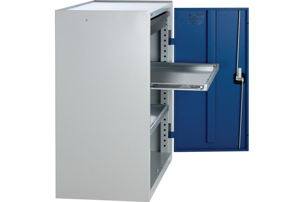 Werkzeug Beistellschrank H1000xB1000xT500mm 1Schubl.,2Bd.lichtgrau enzianblau Werkzeug Beistellschrank H1000xB1000xT500mm 1Schubl.,2Bd.lichtgrau enzianblau