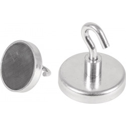 Kraftmagnet D.47mm verzinkt,m.Hak.5St. Karton EICHNER Kraftmagnet D.47mm verzinkt,m.Hak.5St. Karton EICHNER