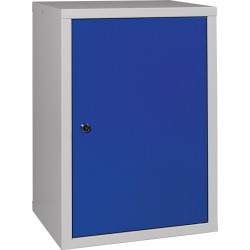 Hängeschrank H600xB400xT300mm Vollblech,1 BD lichtgrau enzianblau Hängeschrank H600xB400xT300mm Vollblech,1 BD lichtgrau enzianblau