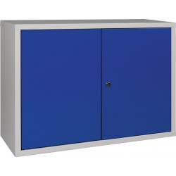 Hängeschrank H600xB800xT300mm Vollblech,1 BD lichtgrau enzianblau Hängeschrank H600xB800xT300mm Vollblech,1 BD lichtgrau enzianblau