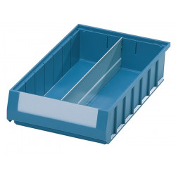 Längsteiler f.Regalkasten L 400xH 140mm Stahlbl.grau 10St. Btl. Längsteiler f.Regalkasten L 400xH 140mm Stahlbl.grau 10St. Btl.