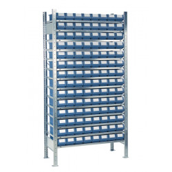 Steckregal H2000xB1000xT300mm Anbauregal 14 Stahlböden 112 x 1 Steckregal H2000xB1000xT300mm Anbauregal 14 Stahlböden 112 x 1
