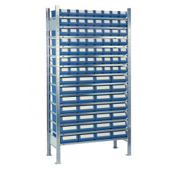 Steckregal H2000xB1000xT500mm Anbauregal 14 Stahlböden 56 x 7,28 x 8 Steckregal H2000xB1000xT500mm Anbauregal 14 Stahlböden 56 x 7,28 x 8