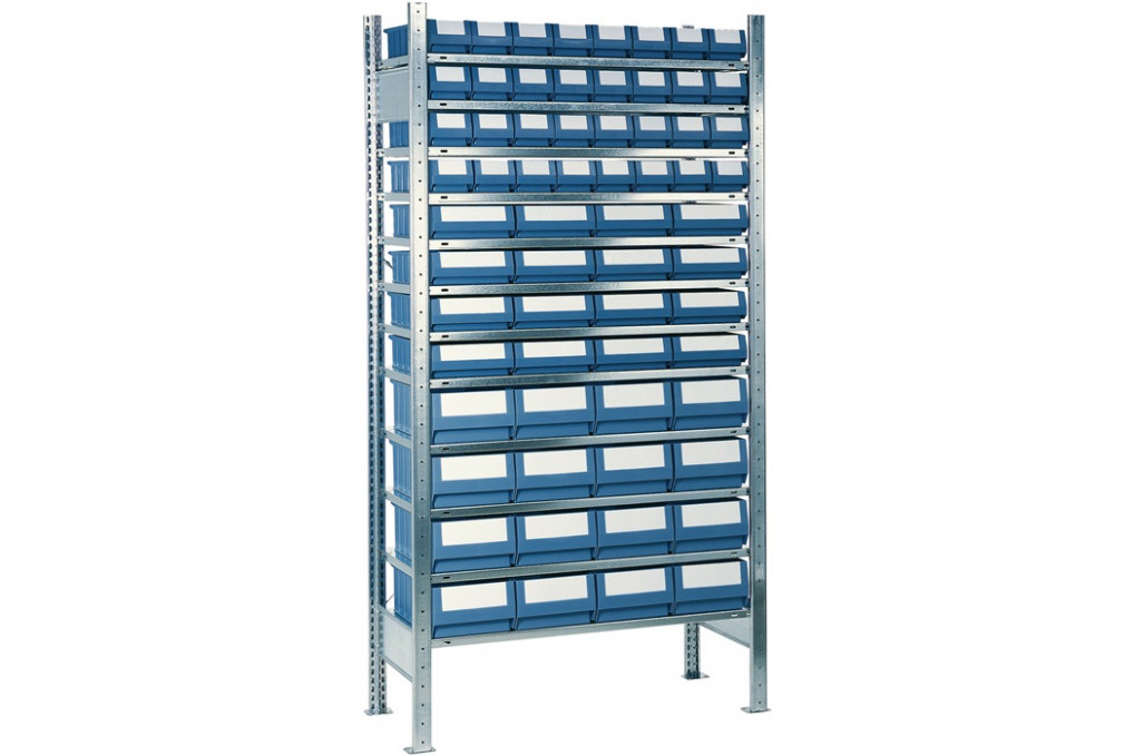Steckregal H2000xB1000xT400mm Grundregal 12 Stahlböden 32 x 4,16 x 5,16 x 6 Steckregal H2000xB1000xT400mm Grundregal 12 Stahlböden 32 x 4,16 x 5,16 x 6
