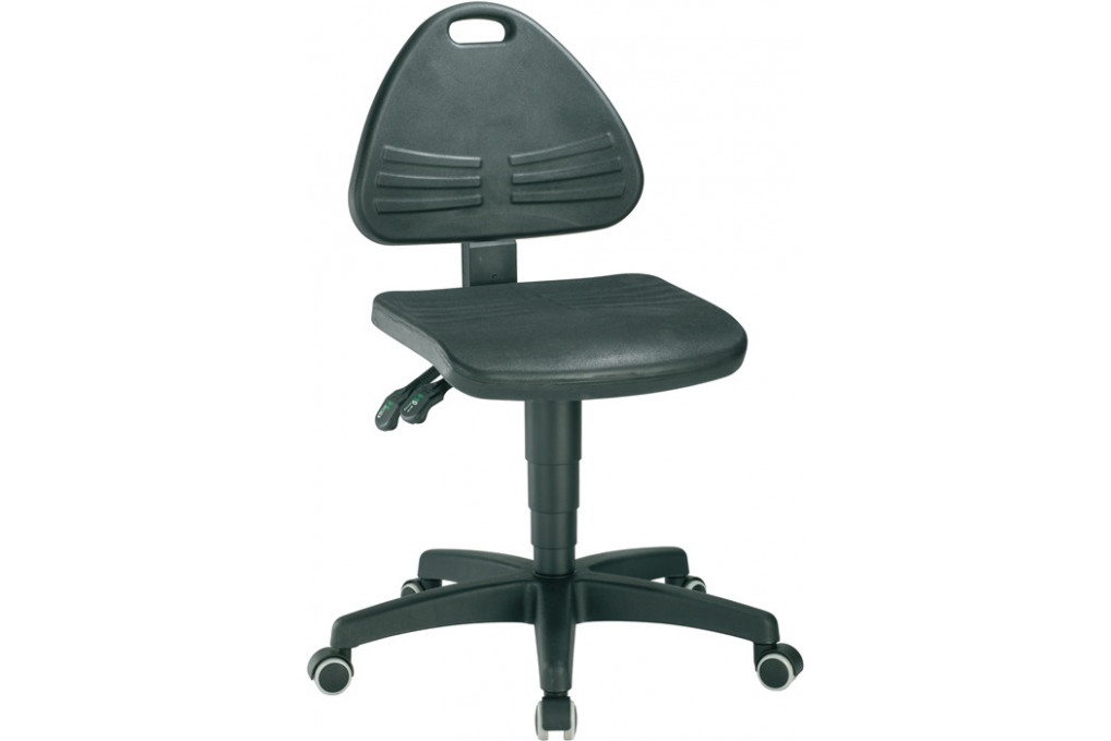 Arbeitsdrehstuhl ISITEC Rollen Integralschaum schwarz 430 600mm BIMOS