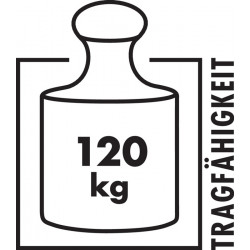 Stapelhocker Sitzhöhe 500mm Sitz D.300mm Rdrohr anthrazit Buche natur lack.BIMOS