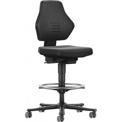 Arbeitsdrehstuhl Air Flow Rl. Fußring Supertec Gewebe schwarz Arbeitsdrehstuhl Air Flow Rl. Fußring Supertec Gewebe schwarz