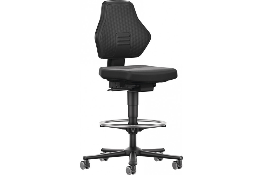 Arbeitsdrehstuhl Air Flow Rl. Fußring Supertec Gewebe schwarz Arbeitsdrehstuhl Air Flow Rl. Fußring Supertec Gewebe schwarz