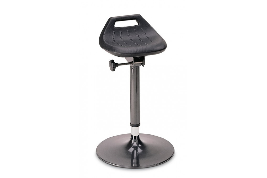 Stehhilfe Integralschaum Sitz H.650 850mm STA anthrazit Tellerfuß BIMOS Stehhilfe Integralschaum Sitz H.650 850mm STA anthrazit Tellerfuß BIMOS