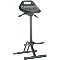 Stehhilfe Integralschaum Sitz H.640 840mm STA schwarz klappbar Stehhilfe Integralschaum Sitz H.640 840mm STA schwarz klappbar
