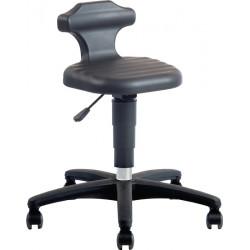 Drehhocker Flex Rl.Integralschaum schwarz Sitz H.450 650mm m.Rückenstütze BIMOS Drehhocker Flex Rl.Integralschaum schwarz Sitz H.450 650mm m.Rückenstütze BIMOS