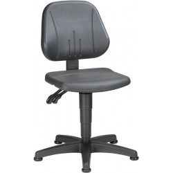 Arbeitsdrehstuhl Unitec Bodengleiter Integralschaum schwarz 440 620mm BIMOS Arbeitsdrehstuhl Unitec Bodengleiter Integralschaum schwarz 440 620mm BIMOS