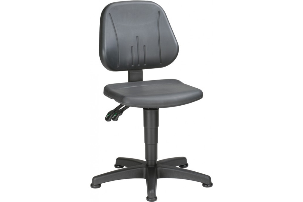Arbeitsdrehstuhl Unitec Bodengleiter Integralschaum schwarz 440 620mm BIMOS Arbeitsdrehstuhl Unitec Bodengleiter Integralschaum schwarz 440 620mm BIMOS