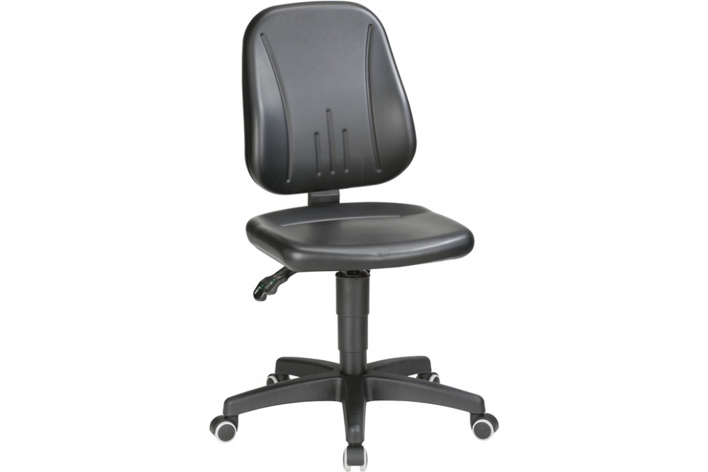 Arbeitsdrehstuhl Unitec Rollen Kunstlederpolster schwarz 440 620mm BIMOS Arbeitsdrehstuhl Unitec Rollen Kunstlederpolster schwarz 440 620mm BIMOS