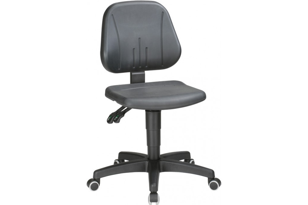 Arbeitsdrehstuhl Unitec Rollen Integralschaum schwarz 440 620mm BIMOS Arbeitsdrehstuhl Unitec Rollen Integralschaum schwarz 440 620mm BIMOS
