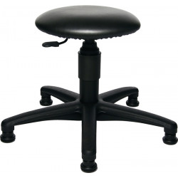 Drehhocker m.Bodengleitern Kunstlederpolster schwarz Sitz H.390 520mm TOPSTAR Drehhocker m.Bodengleitern Kunstlederpolster schwarz Sitz H.390 520mm TOPSTAR