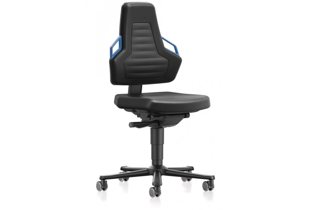 Arbeitsdrehstuhl Nexxit Rl.Grifffarbe blau Integralschaum Arbeitsdrehstuhl Nexxit Rl.Grifffarbe blau Integralschaum