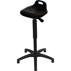 Stehhilfe PU Integralschaum Sitz H.570 820mm Kunststoff Fußkreuz m.Bodengl.LOTZ Stehhilfe PU Integralschaum Sitz H.570 820mm Kunststoff Fußkreuz m.Bodengl.LOTZ