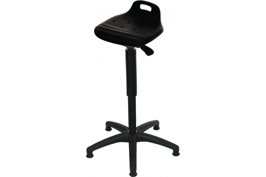 Stehhilfe PU Integralschaum Sitz H.570 820mm Kunststoff Fußkreuz m.Bodengl.LOTZ Stehhilfe PU Integralschaum Sitz H.570 820mm Kunststoff Fußkreuz m.Bodengl.LOTZ